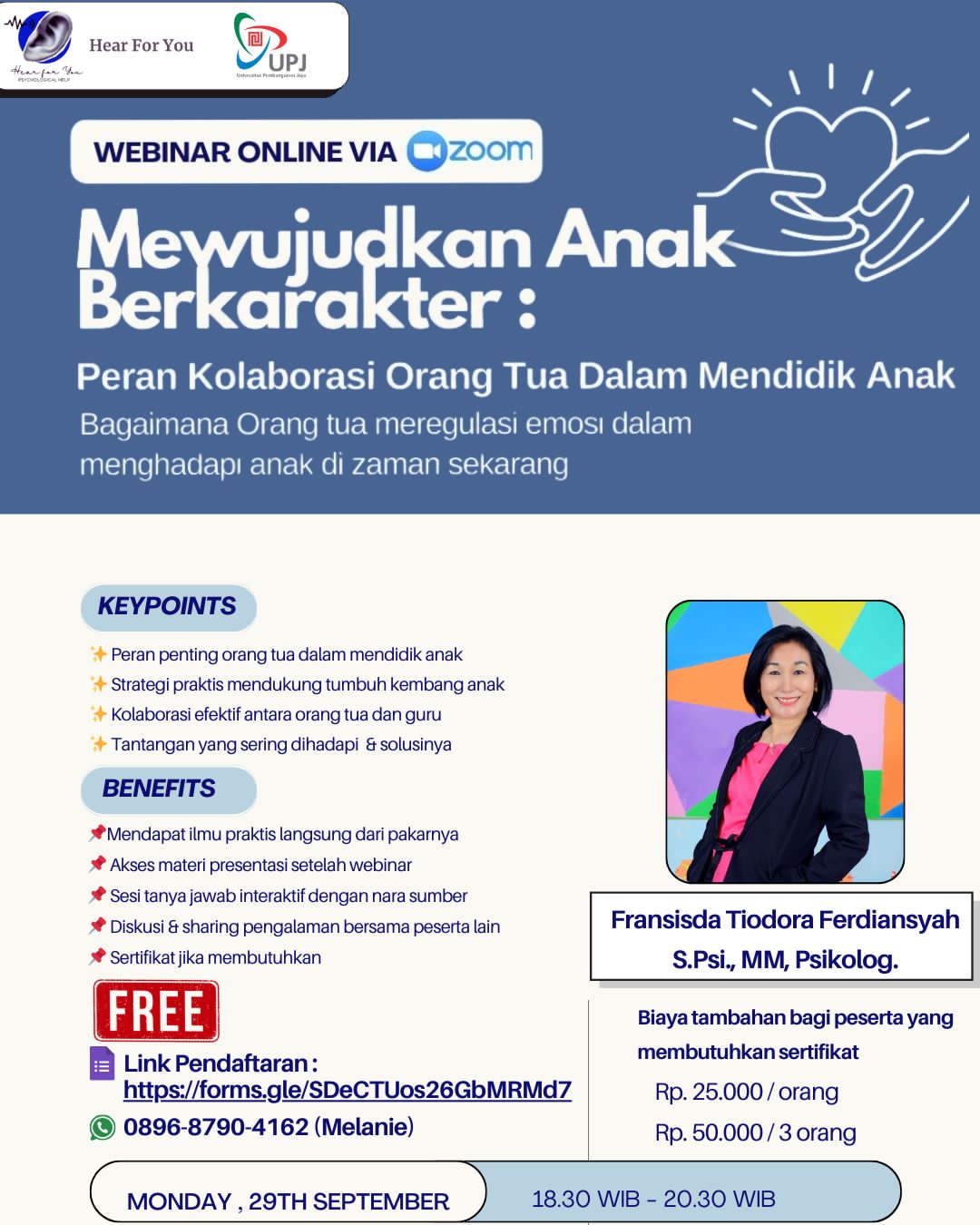 Webinar Mewujudkan Anak Berkarakter